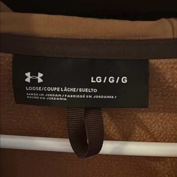 Under Armour Tan and Brown Pullover Hoodie - Picture 2 of 3